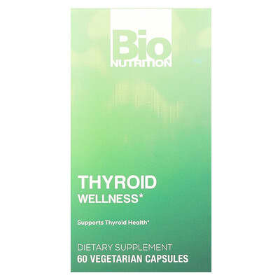 Bio Nutrition Thyroid Wellness, 60 вегетарианских капсул