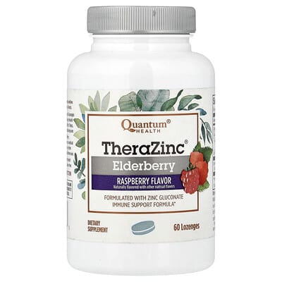TheraZinc®, Elderberry, Raspberry, 60 пастилок