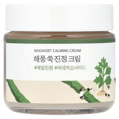 Успокаивающий крем Round Lab Mugwort Calming Cream 2.71 fl oz (80 ml)