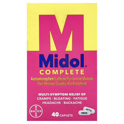 Midol Complete, 40 капсул