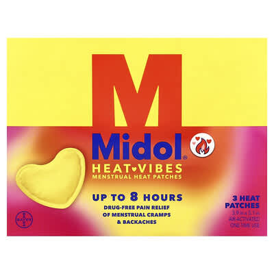 Пластыри от менструальных болей Heat Vibes, 3 Heat Patches