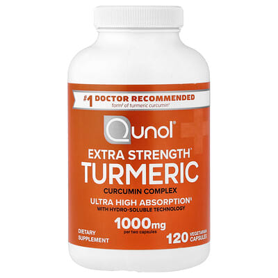 Куркумин Qunol Turmeric, Curcumin Complex, 120 вегетарианских капсул (500 mg per Capsule)