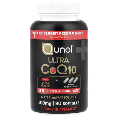 Ultra CoQ10, 100 mg, 90 мягких капсул