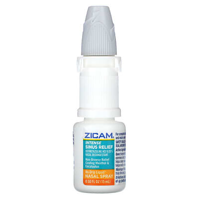 Назальный спрей Zicam Intense Sinus Relief, Cooling Menthol & Eucalyptus, 0.5 fl oz (15 ml)