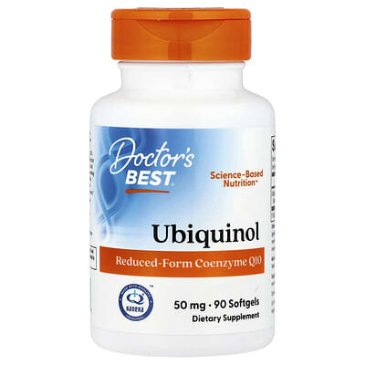 Ubiquinol с Kaneka Q+®, 50 mg, 90 мягких капсул