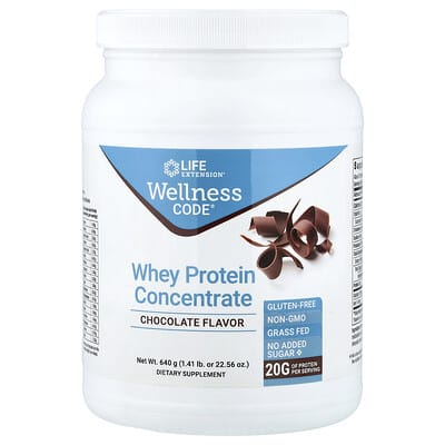 Wellness Code®, Whey Protein Concentrate, Chocolate, 1.41 lb (640 g)