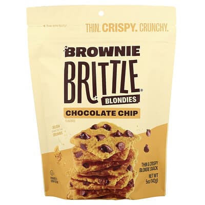 Brownie Brittle® Blondies, шоколадная крошка, 5 oz (142 g)