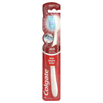 360 Optic White Toothbrush, Soft, 1 Toothbrush