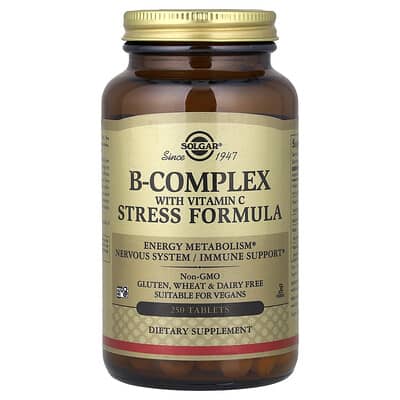 B-Complex с витамином C Stress Formula, 250 таблеток