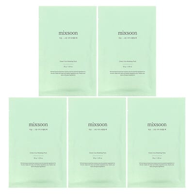 Маска для лица Mixsoon Green Cica Modeling Pack, 5 шт. по 1.05 oz (30 g)