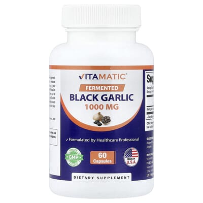 Fermented Black Garlic, 60 Capsules (500 mg per Capsule)