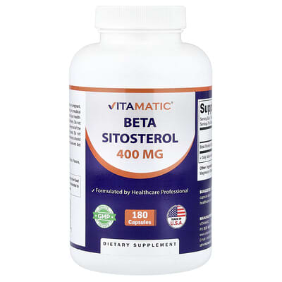 Beta Sitosterol, 400 mg, 180 капсул