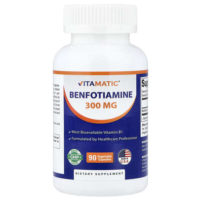 Benfotiamine, 300 mg, 90 растительных капсул