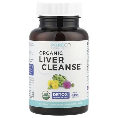 Organic Liver Cleanse, 60 веганских капсул