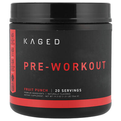 Pre-Workout, Fruit Punch, 1.21 lb (546 g)