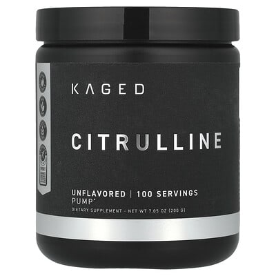 Kaged Цитруллин, без вкуса, 7.05 oz (200 g)