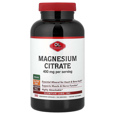 Цитрат магния, 300 капсул (133 mg на капсулу)