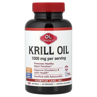 Olympian Labs Krill Oil, 120 мягких капсул
