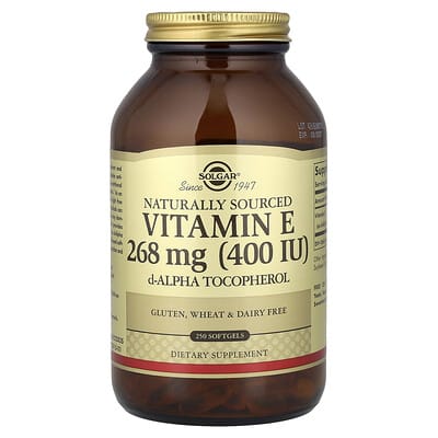 Naturally Sourced Vitamin E, 268 mg (400 IU), 250 Softgels