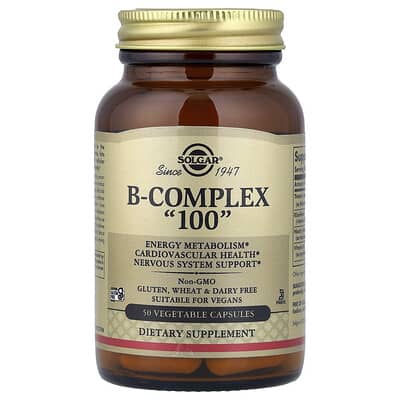 B Complex "100", 50 вегетарианских капсул