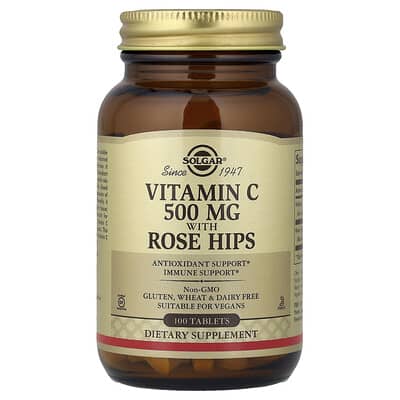 Vitamin C with Rose Hips, 100 Tablets