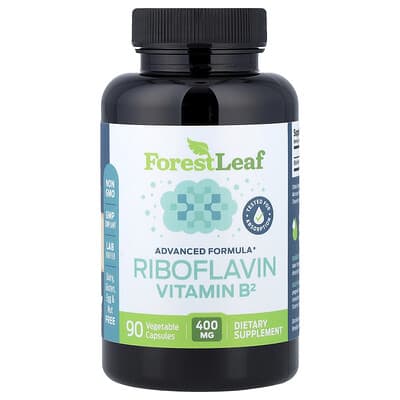 Riboflavin Vitamin B2, 400 mg, 90 растительных капсул