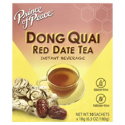 Чай Dong Quai Red Date, без кофеина, 10 пакетиков, 180 g