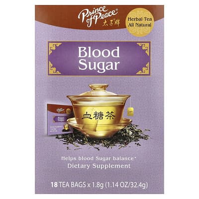 Herbal Tea, Blood Sugar, 18 Tea Bags, 1.14 oz (32.4 g)