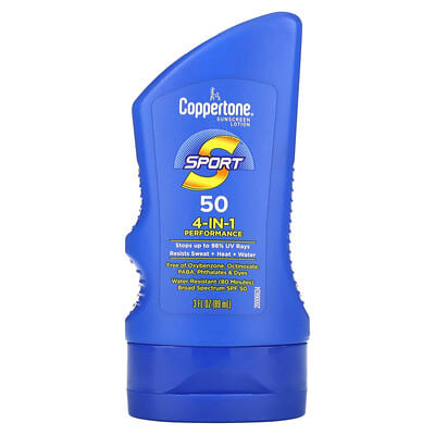 Солнцезащитный лосьон Sport, 4-в-1 Performance, SPF 50, 3 fl oz (89 ml)