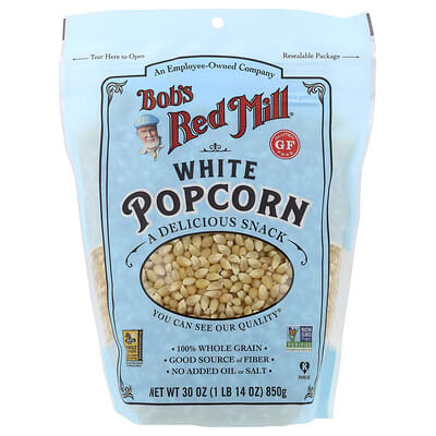 White Popcorn, Gluten Free, 1 lb 14 oz (850 g)