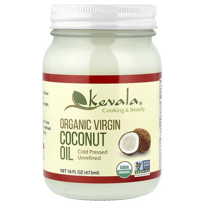 Kevala Organic Virgin Coconut масло кокосовое, 16 fl oz (473 ml)