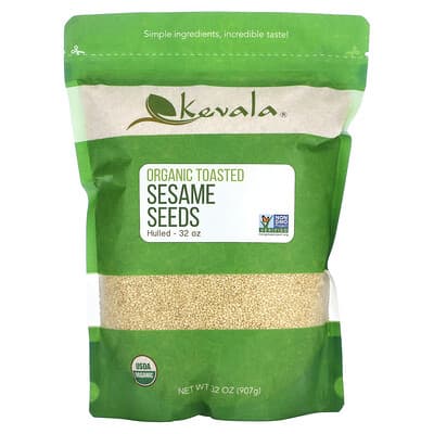 Organic Toasted Sesame Seeds (Hulled), 32 oz (907 g)