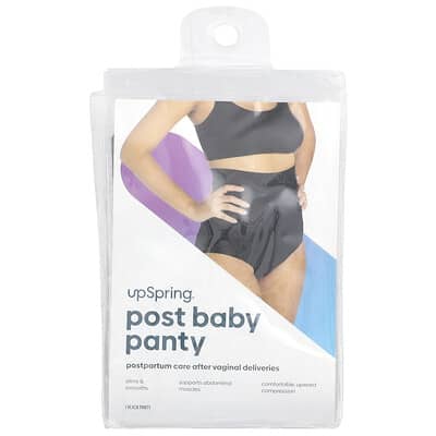 UpSpring Трусики Post Baby, высокая талия, 1X/2X, Black, 1 шт.