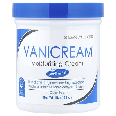 Moisturizing Cream, For Sensitive Skin, Fragrance Free, 1 lb (453 g)