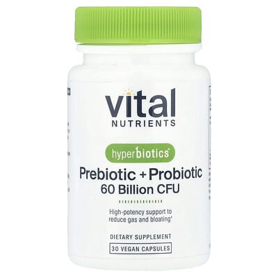 Пребиотик + Пробиотик Hyperbiotics®, 30 веганских капсул