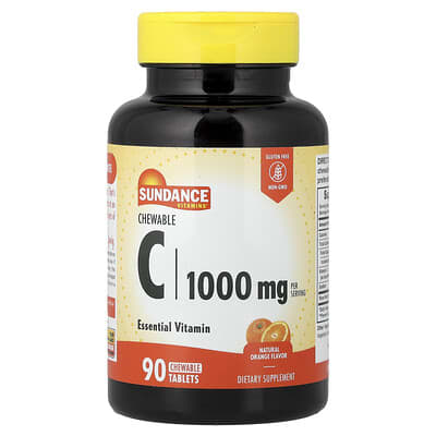 Chewable C, Natural Orange, 90 Vegan Chewable Tablets