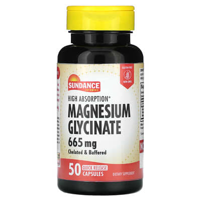 Магний глицинат с высокой абсорбцией, 665 mg, 50 капсул