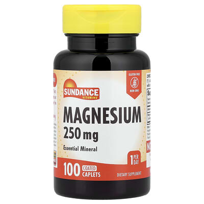 Magnesium, 250 mg, 100 Coated Caplets