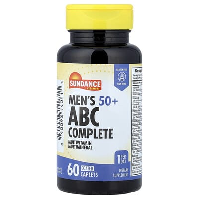 Sundance Vitamins мультивитаминный комплекс ABC Complete для мужчин 50+, 60 покрытых таблеток