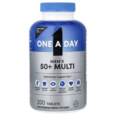 Мужские витамины One-A-Day 50+ Multi, 200 таблеток