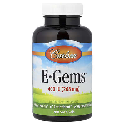 E-Gems®, 400 IU (268 mg), 200 мягких гелевых капсул