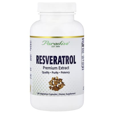 Resveratrol Premium Extract, 180 вегетарианских капсул (100 mg на капсулу)