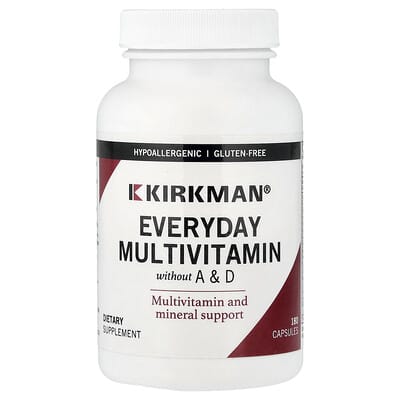 Everyday Multivitamin without A & D, 180 Capsules
