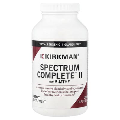 Kirkman Labs Spectrum Complete™ II с 5-MTHF, 300 капсул