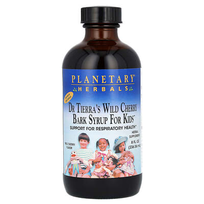 Dr. Tierra's Wild Cherry Bark сироп для Детский, Wild Cherry, 8 fl oz (236.56 ml)