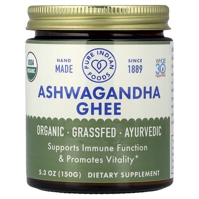 Organic Ashwagandha Ghee, 5.3 oz (150 g)