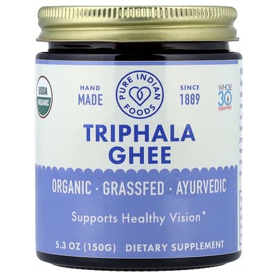 Органическое масло гхи Triphala, 5.3 oz (150 g)