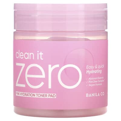 Clean it Zero, Pink Hydration Toner Pad, 70 Pads