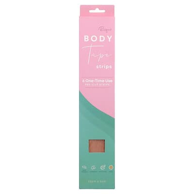 Body Tape Strips, Beige, 6 Pre-Cut Strips