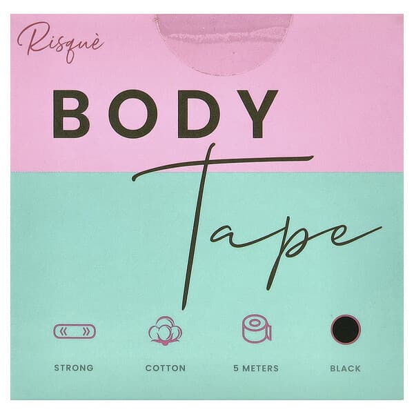 Пластырь Body Tape, черный, 1 рулон, 5 метров